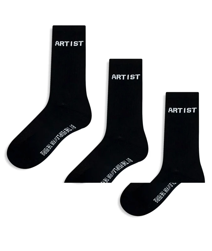 Marshall Artist Marshall Artist 3 pack socks in black
