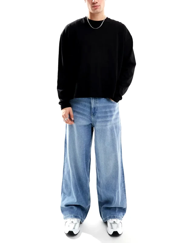 ASOS DESIGN ASOS DESIGN super baggy jeans in light wash blue