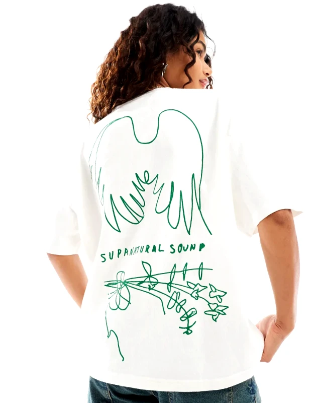 Deus Ex Machina Deus Ex Machina X ASOS exclusive wings graphic t-shirt in white