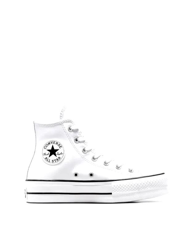 Converse Converse Chuck Taylor All Star Hi Lift trainers in white leather