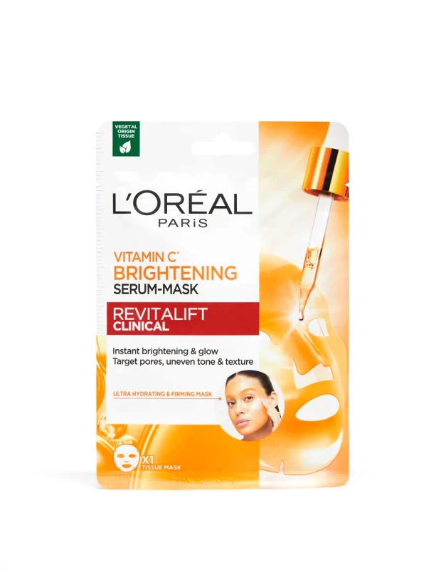 L'Oreal L'Oreal Instant Brightening Serum Mask infused with Vitamin C and Salicylic Acid 26g-No colour