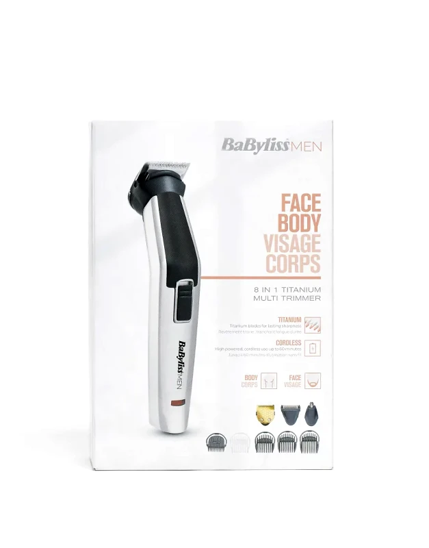 Babyliss BaByliss 8 in 1 Titanium Multi-Trimmer - EU Plug-No colour