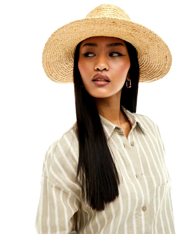 & Other Stories & Other Stories straw fedora hat in natural-Neutral