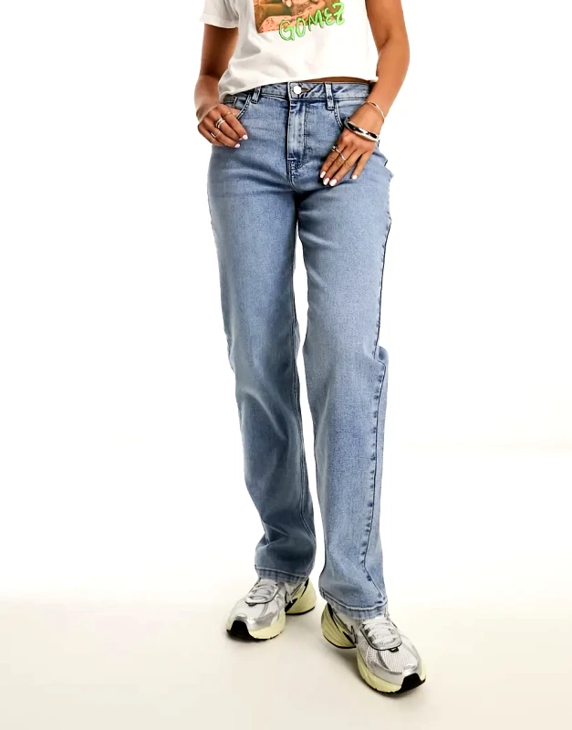 Noisy May Noisy May Guthie straight leg jeans in light blue