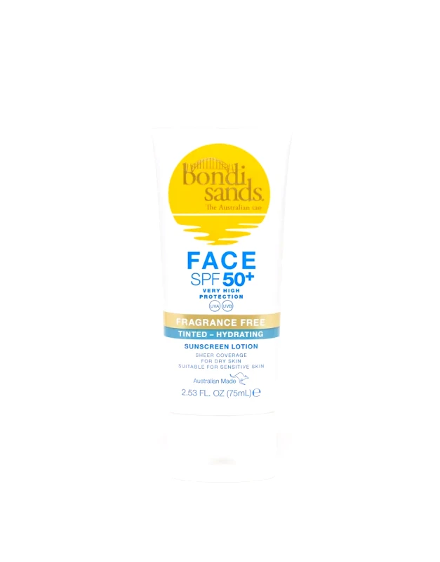 Bondi Sands Bondi Sands SPF 50+ Fragrance Free Hydrating Tinted Face Lotion 75ml-No colour