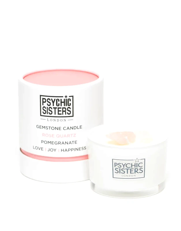 Psychic Sisters Psychic Sisters x ASOS Exclusive Rose Quartz Gemstone Candle 100g-No colour