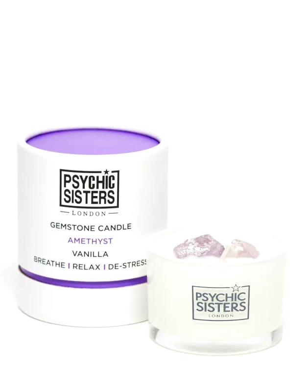Psychic Sisters Psychic Sisters x ASOS Exclusive Amethyst Gemstone Candle 100g-No colour