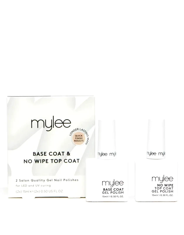 Mylee Mylee No Wipe Top & Base Coat Gel Polish Duo-No colour