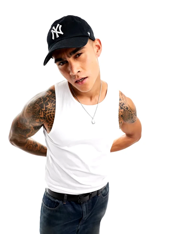 Weekday Weekday standard fit vest tank top in white