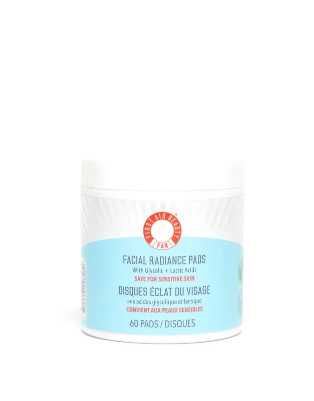 First Aid Beauty First Aid Beauty Facial Radiance Pads with Glycolic + Lactic Acids 60 Pads-No colour