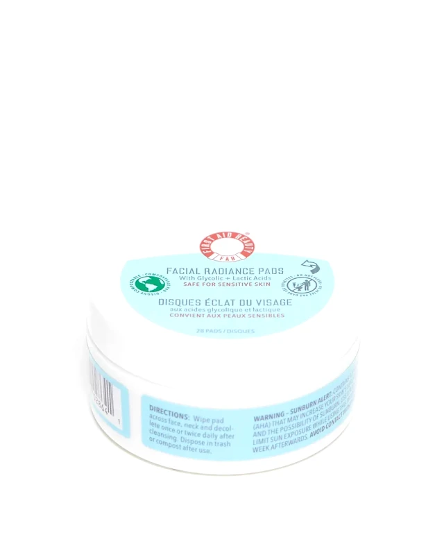 First Aid Beauty First Aid Beauty Facial Radiance Pads with Glycolic + Lactic Acids 28 Pads-No colour