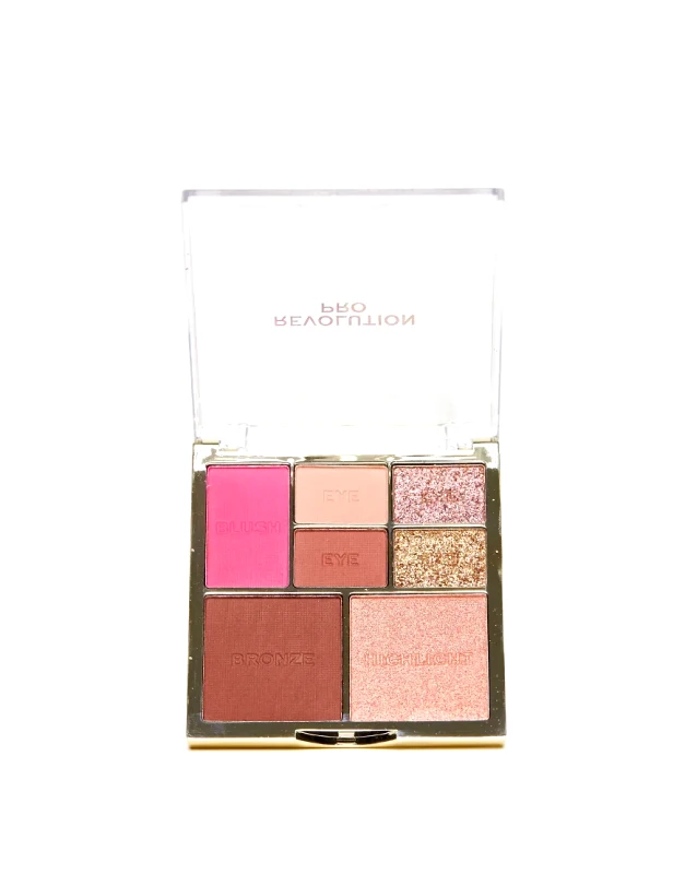 Revolution Pro Revolution Pro Iconic Eye & Cheek Palette Medium/Deep-Neutral