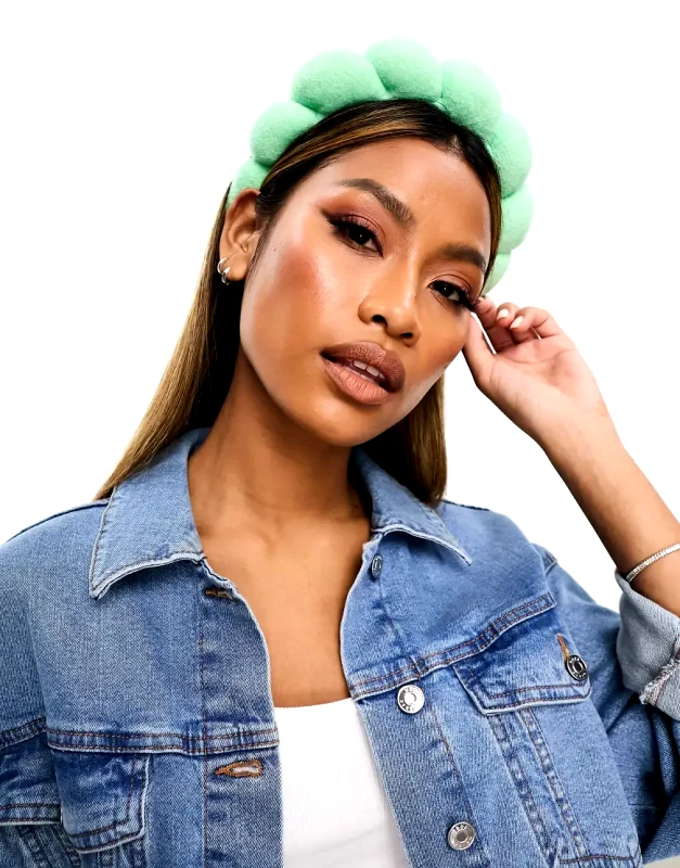 Easilocks Easilocks ASOS Exclusive Bubble Spa Headband - Mint-Green