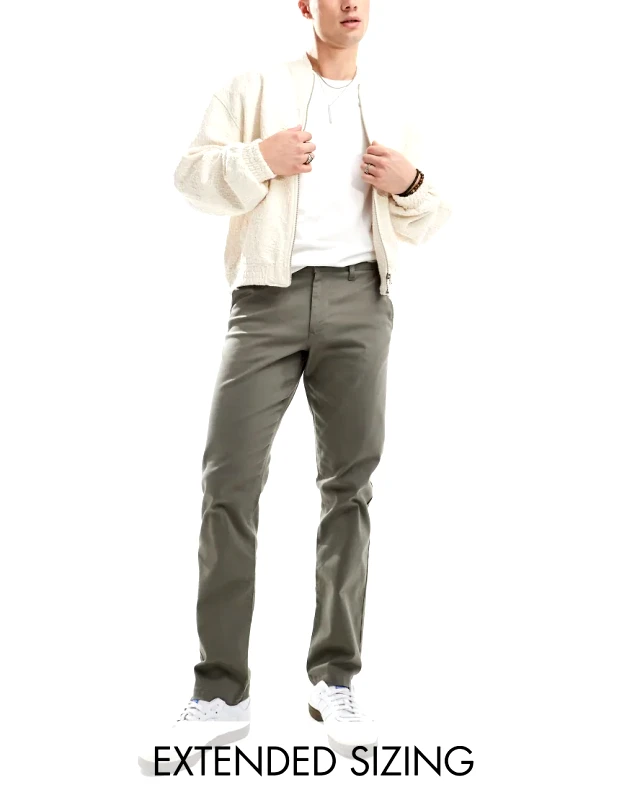 ASOS DESIGN ASOS DESIGN slim chinos in charcoal-Grey