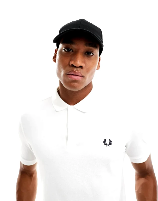 Fred Perry Fred Perry plain polo shirt in white
