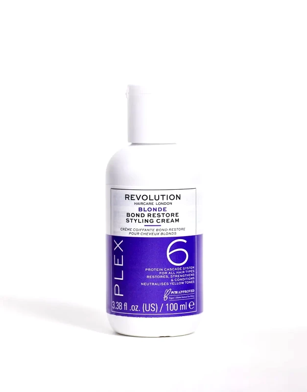 Revolution Hair Revolution Haircare Blonde Plex 6 Bond Restore Styling Cream 100ml-No colour