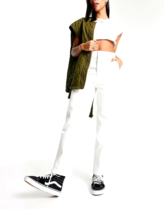 Dickies Dickies phoenix cropped trousers in white