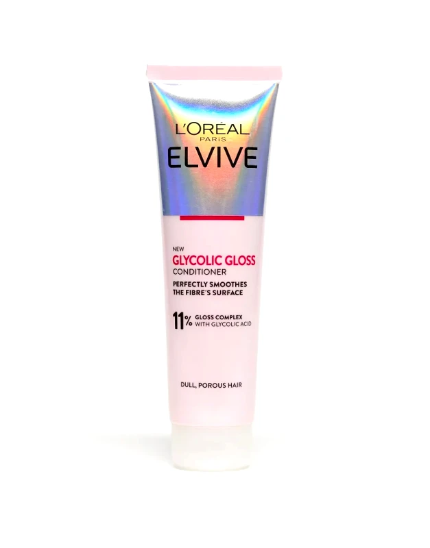 L'Oreal Elvive L'Oreal Paris Elvive Glycolic Gloss Conditioner for Dull Porous Hair 150ml-No colour