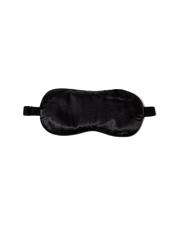 Kitsch Kitsch Lavender Weighted Satin Eye Mask - Black-No colour