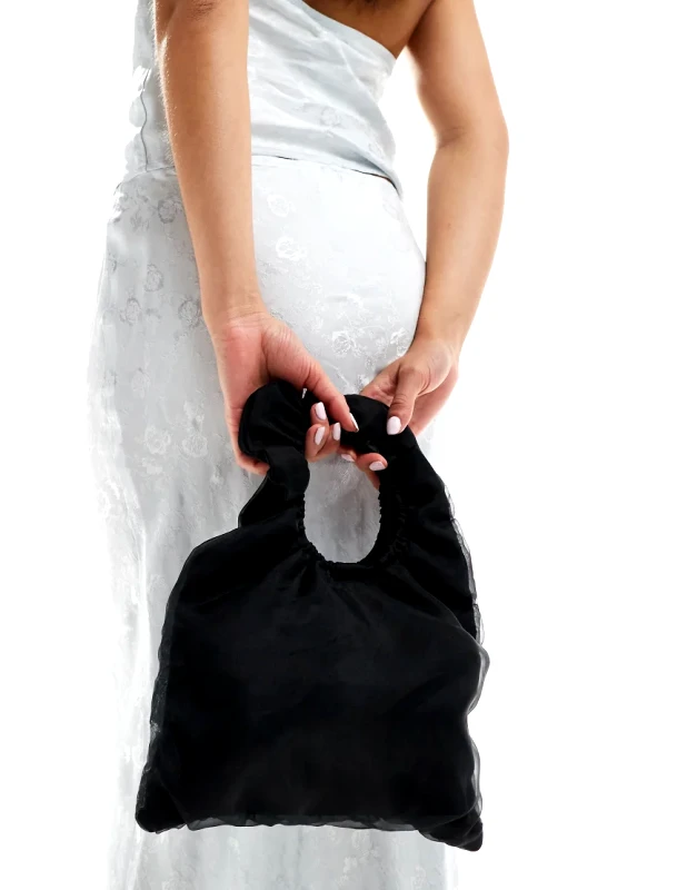 True Decadence True Decadence organza grab bag in black