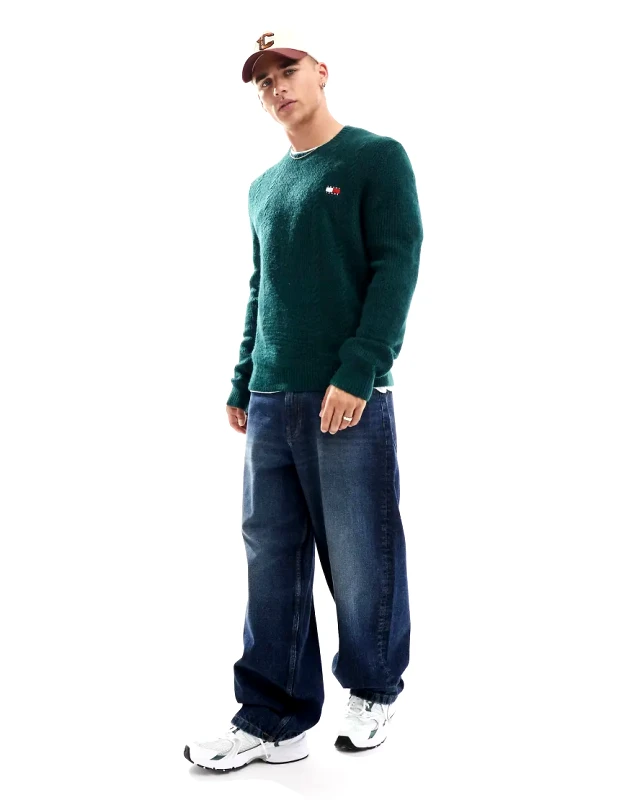 Tommy Jeans Tommy Jeans cable knit jumper in dark green