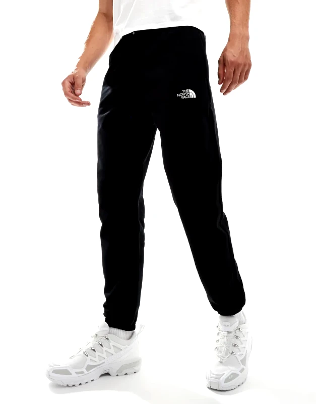 The North Face The North Face Essential oversized logo joggers in black