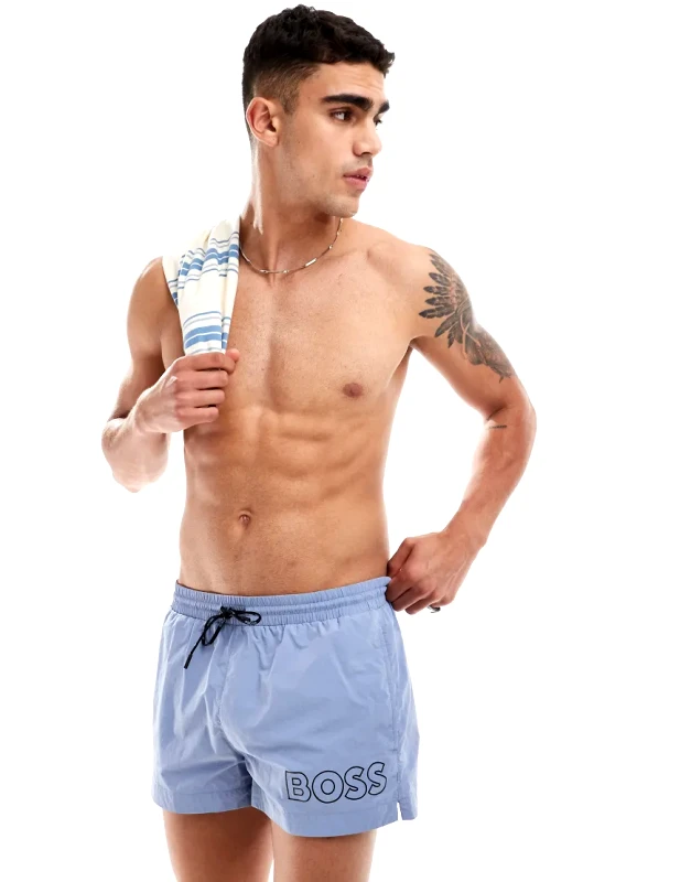 BOSS Bodywear Boss Mooneye swim short in blue