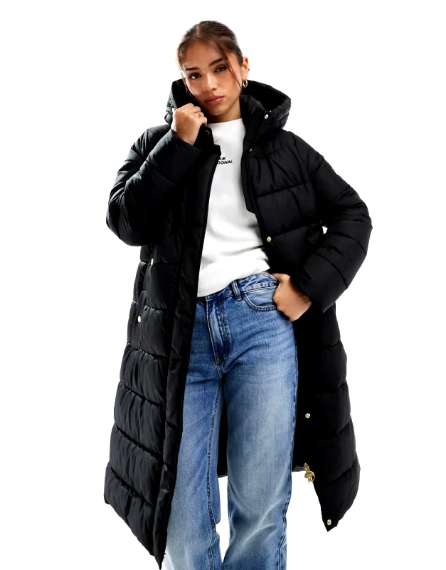 Barbour International Barbour International longline barron puffer in black
