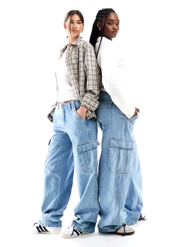 Levi's Levi's 94 baggy cargo jeans in light blue