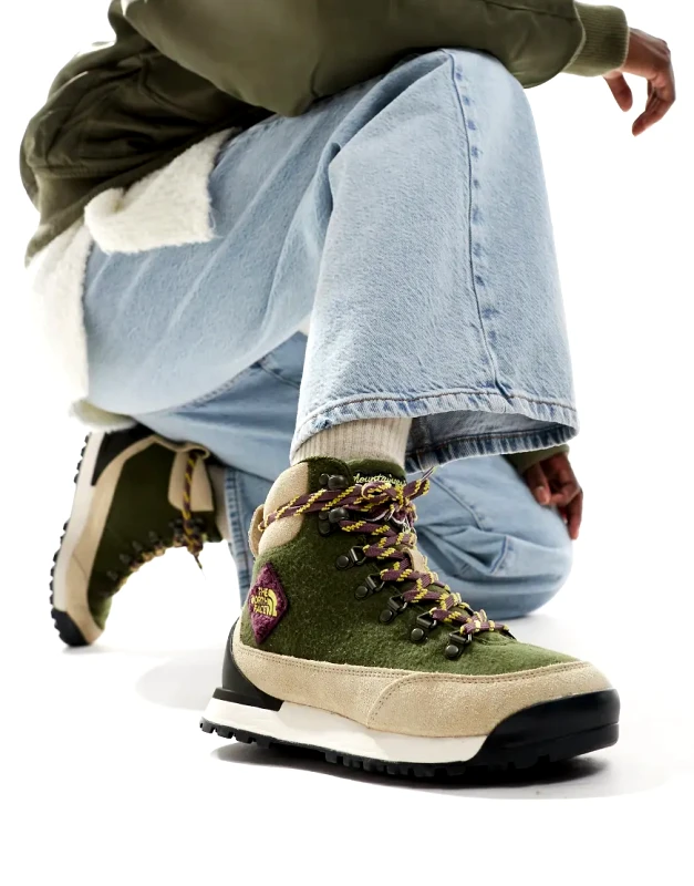 The North Face The North Face Back-To-Berkeley IV waterproof hiking boots in olive green