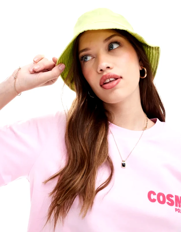 Madein. Madein. bucket hat in green satin