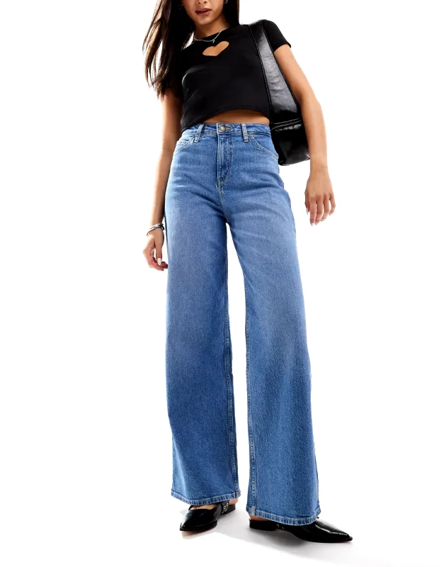 Lee Jeans Lee Jeans Stella high waisted a-line jeans in mid blue