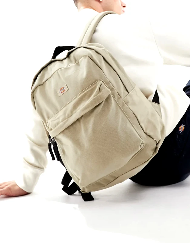 Dickies Dickies duck canvas backpack in sand-Neutral