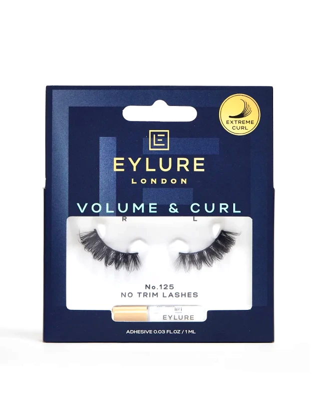 Eylure Eylure Volume & Curl 3/4 Length False Lashes - No.125-Black