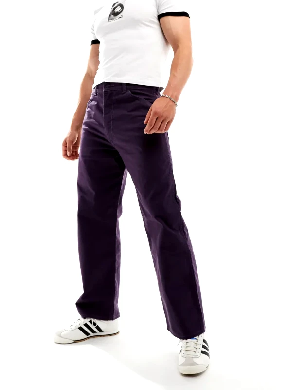 Levi's Levi's Skateboarding crop straight carpenter trousers in purple