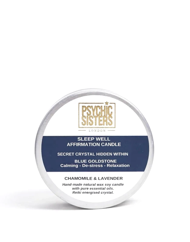 Psychic Sisters Psychic Sisters Sleep Well Crystal Infused Candle-No colour