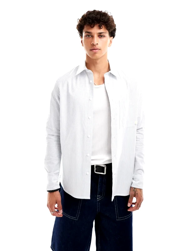 Calvin Klein Jeans Calvin Klein Jeans stripe shirt in light blue