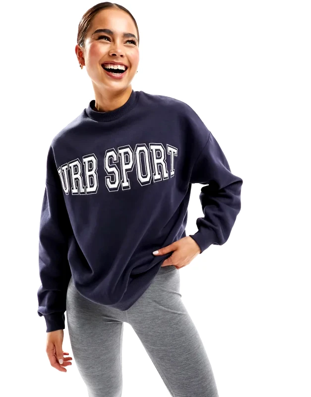 Urban Threads Urban Threads oversized sweater in navy