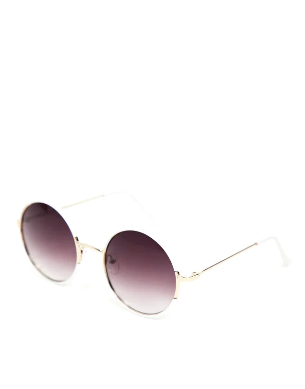 AJ Morgan AJ Morgan aviator style sunglasses in gold-White