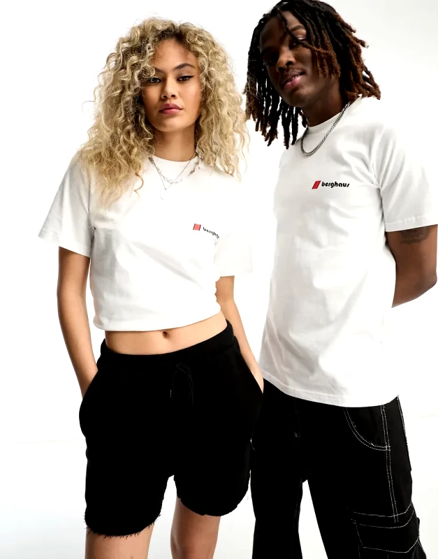 Berghaus Berghaus Original Heritage front and back logo t-shirt in white