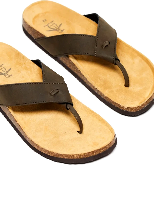 Original Penguin Original Penguin footbed flip flops in brown