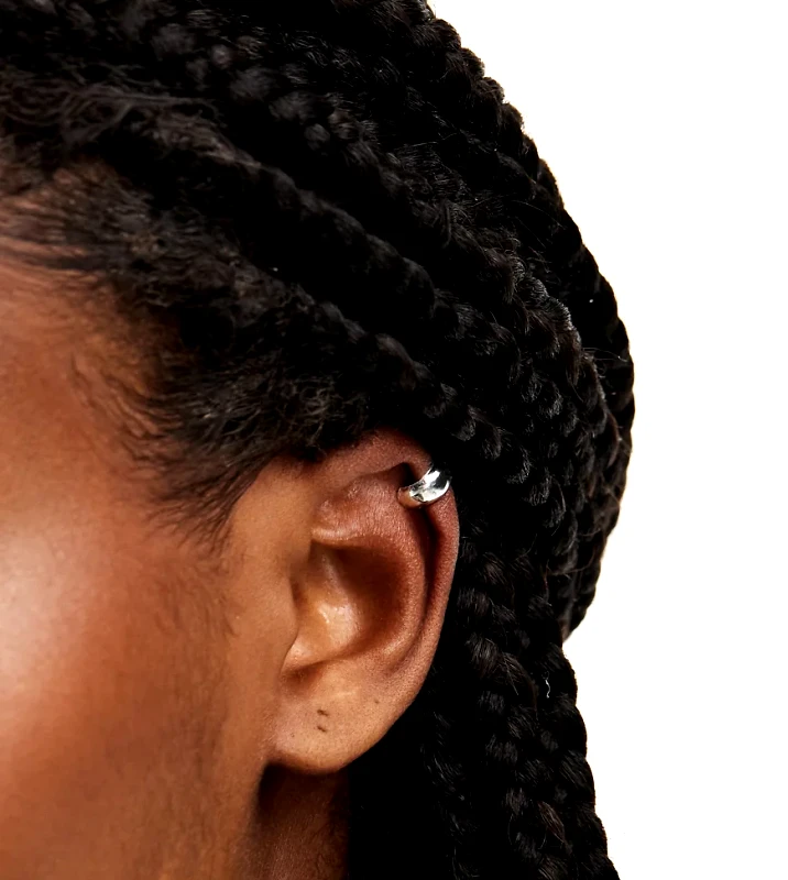 Kingsley Ryan Kingsley Ryan rounded 10mm ear cuff in sterling silver