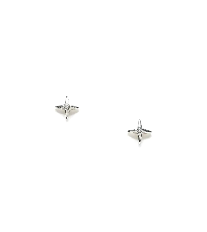 Kingsley Ryan Kingsley Ryan crystal star stud earrings in sterling silver