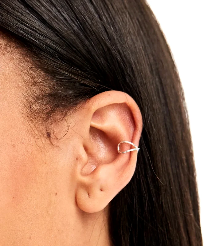 Kingsley Ryan Kingsley Ryan crossover ear cuff in sterling silver