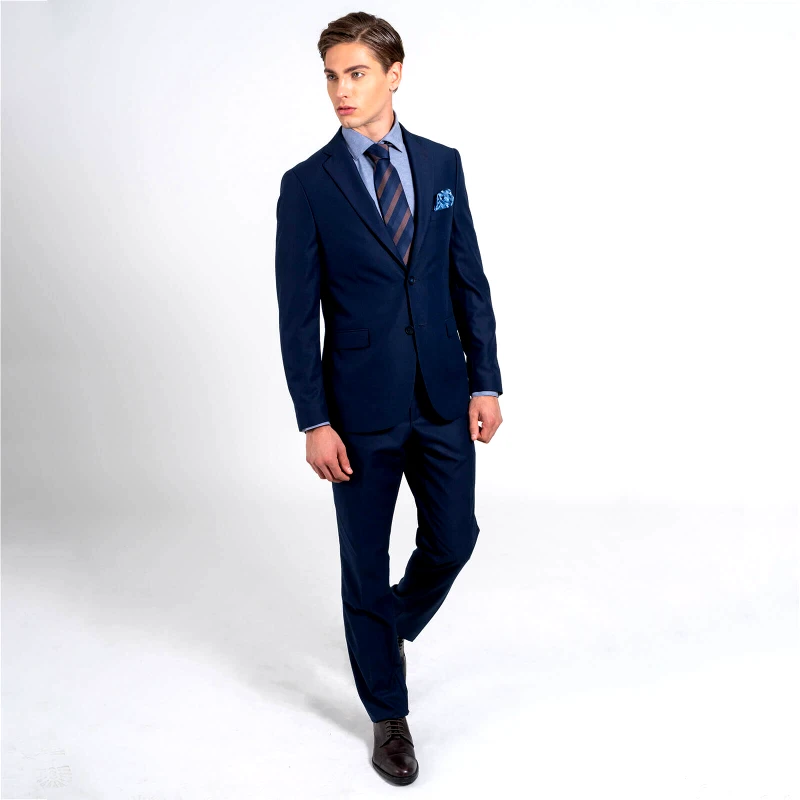 Prince Oliver Κοστούμι Μπλε 100% WoolTouch (Modern Fit)