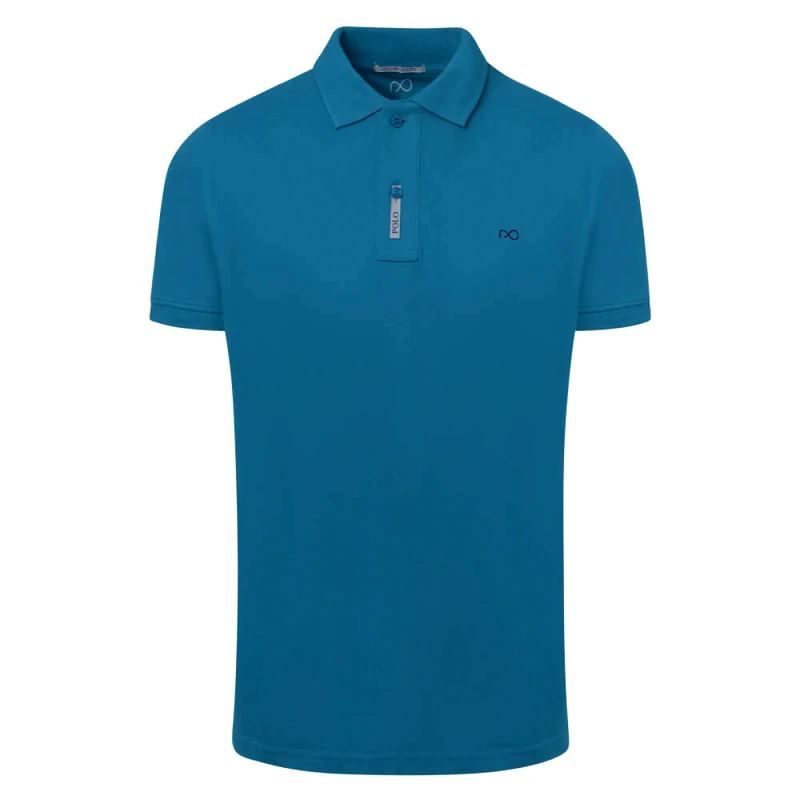 Prince Oliver Brand New Polo Double Pique Πετρόλ 100% Cotton (Regular Fit)