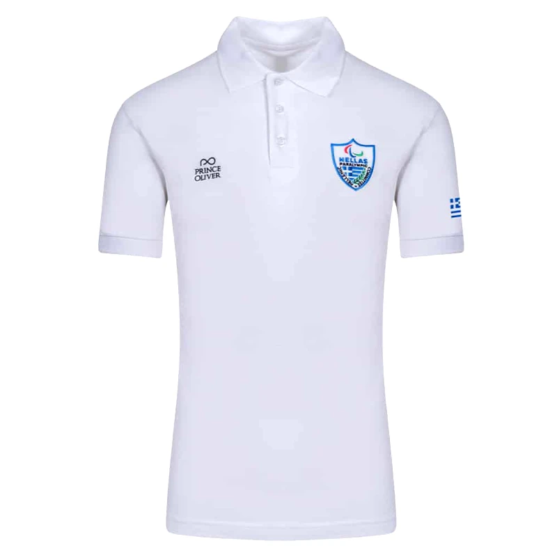 Prince Oliver Prince Oliver Polo Λευκό Limited Edition Ελληνική Παραολυμπιακή Ομάδα