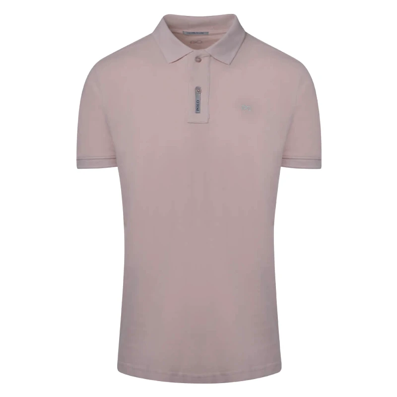 Prince Oliver Brand New Polo Double Pique Σομόν 100% Cotton (Regular Fit)
