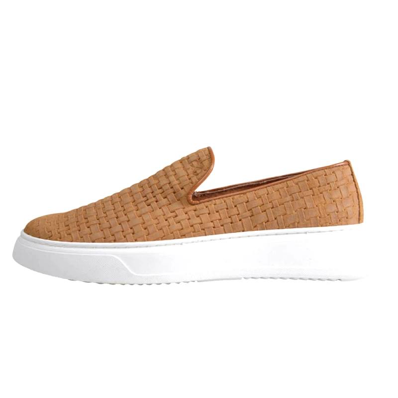 Prince Oliver Δερμάτινα Loafers Καμηλό