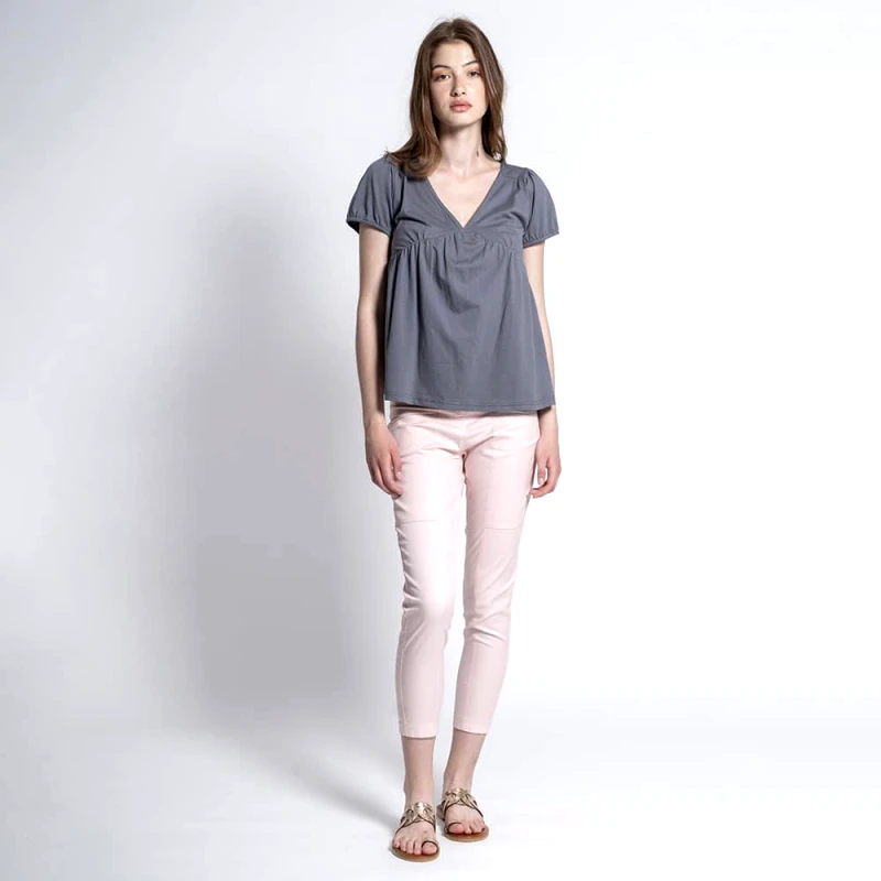 Prince Oliver Prince Oliver Παντελόνι Ψηλόμεσο Ροζ (Slim Fit)